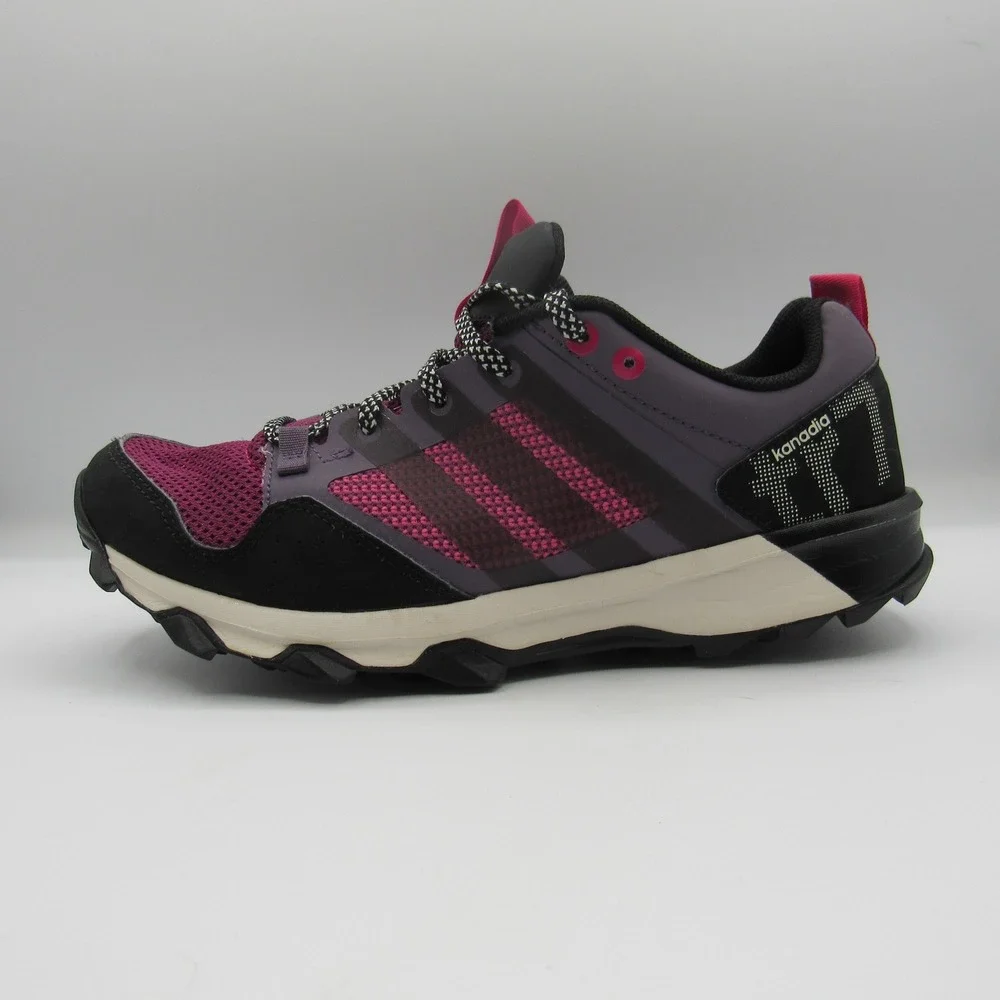 Adidas Kanadia 7 TR Trail Running Shoes Womens‎ 8.5 Berry Purple AQ4813